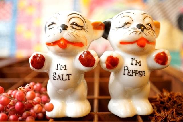 希少 40s 50s Vintage Bonzo Salt＆Pepper