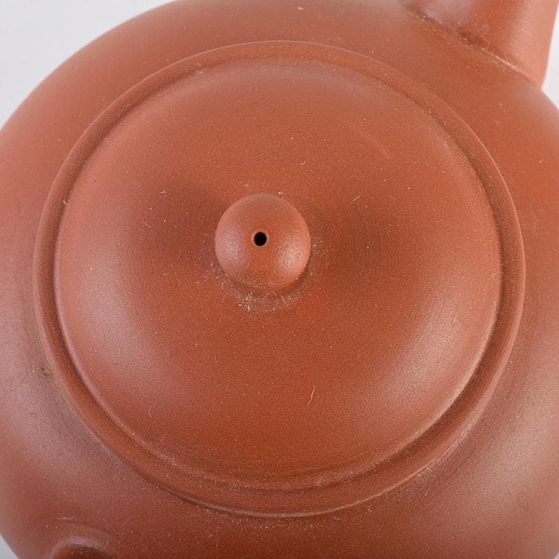 中国　紫砂　朱泥　急須　茶壷　在銘　C　R7847