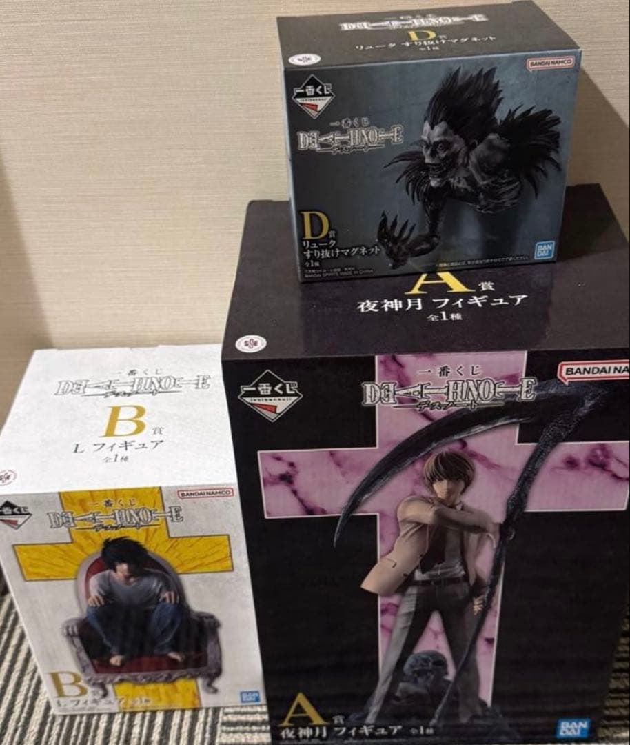 【新品未開封】デスノート一番くじA賞、B賞、D賞セット