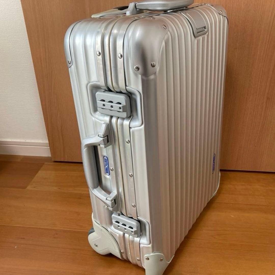 最終値下げ　美品　リモワRIMOWA トパーズTOPAS 32L 青ロゴ　2輪