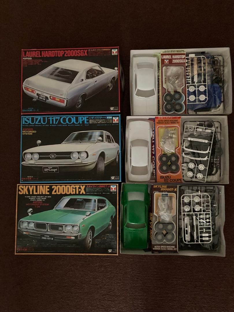 ふくてる日本のクラシックカー プラモデル セット