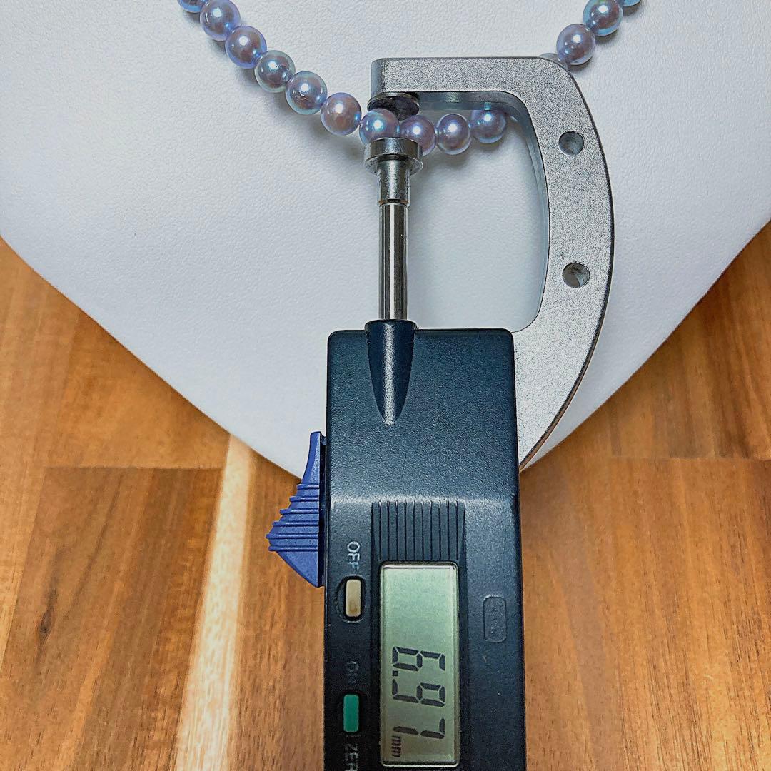 【新品・百貨店商品／総本店】1670ナチュラル色アコヤ真珠グレーフォーマルネック