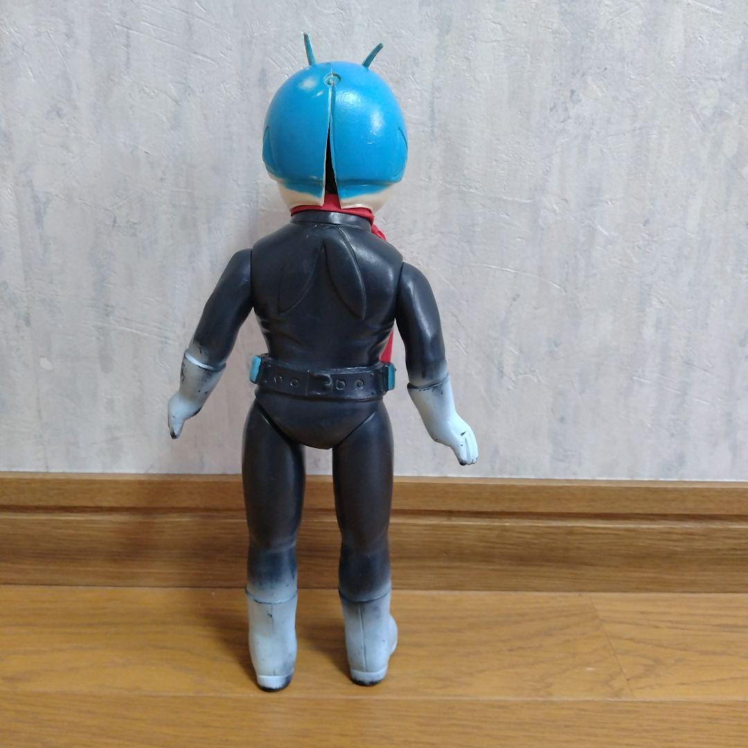 放映当時物　大サイズ　仮面ライダー　昭和レトロ　貴重なブルーマスク　面取れ