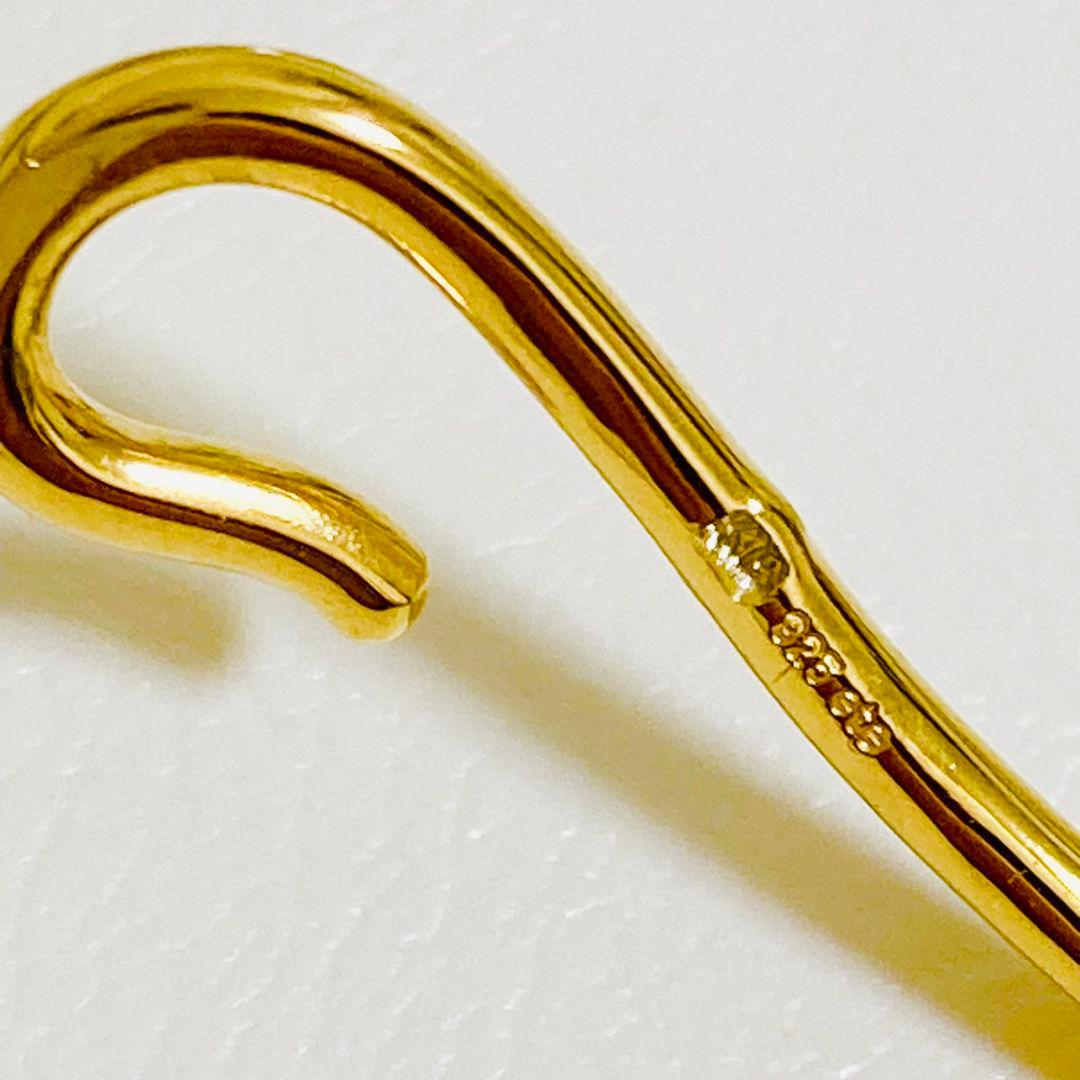 パイプデザインのアンクレット 925 k18??