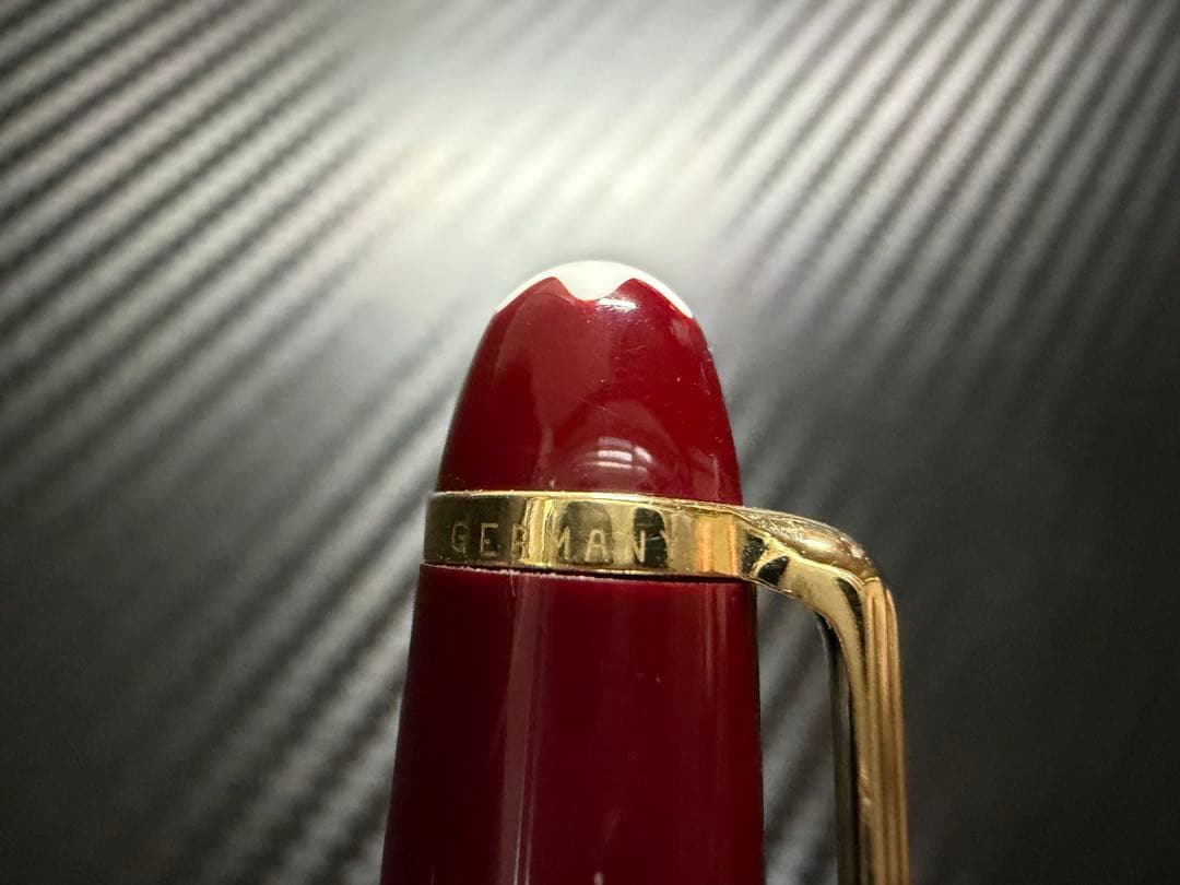 未使用に近い モンブラン 144 ボルドー 中白 F 細字 万年筆