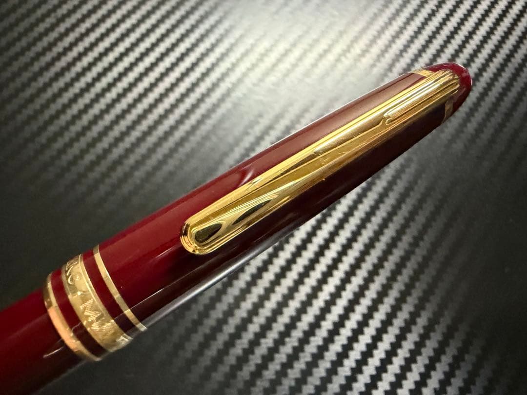 未使用に近い モンブラン 144 ボルドー 中白 F 細字 万年筆