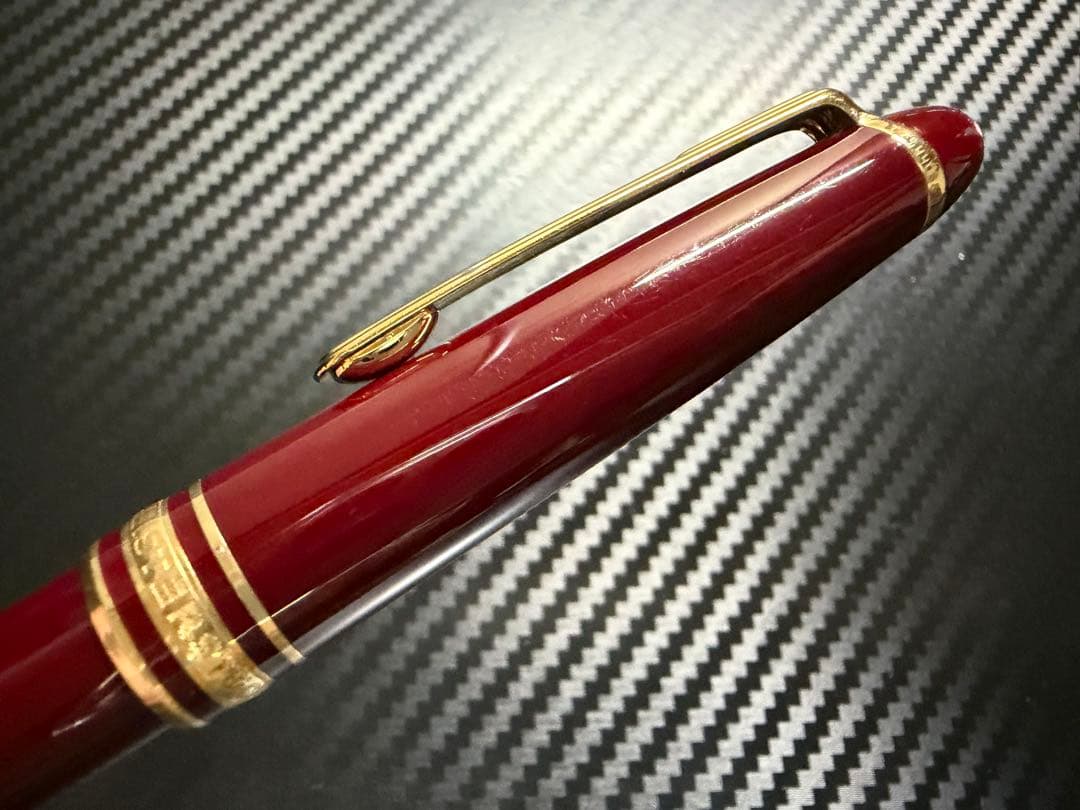 未使用に近い モンブラン 144 ボルドー 中白 F 細字 万年筆