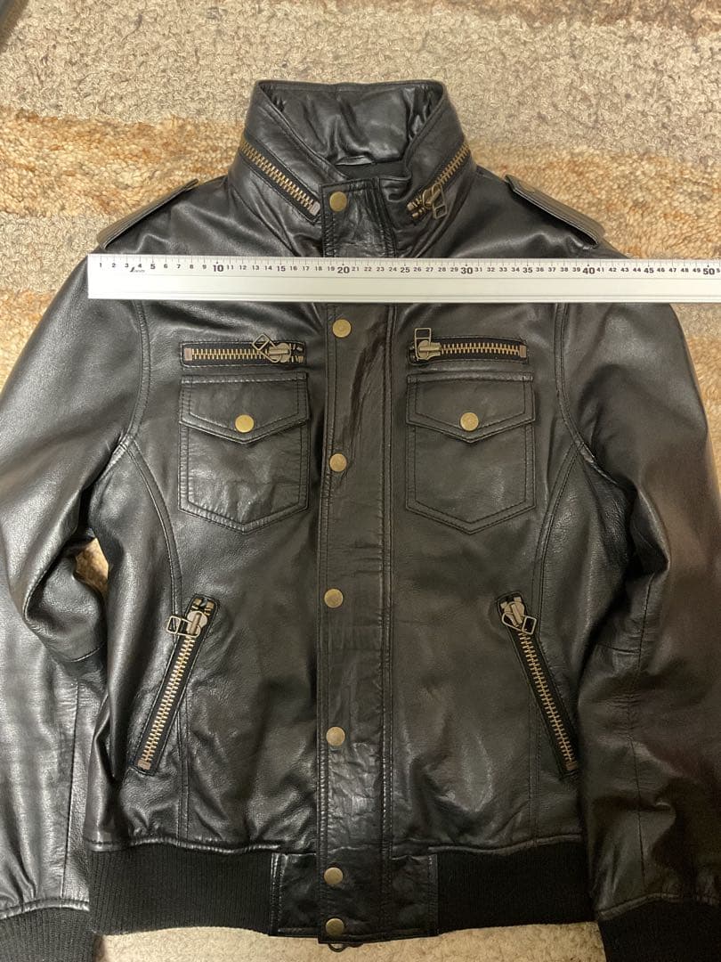 スポーツジャケット　トラッカージャケット　シングルライダース　レザーGジャン