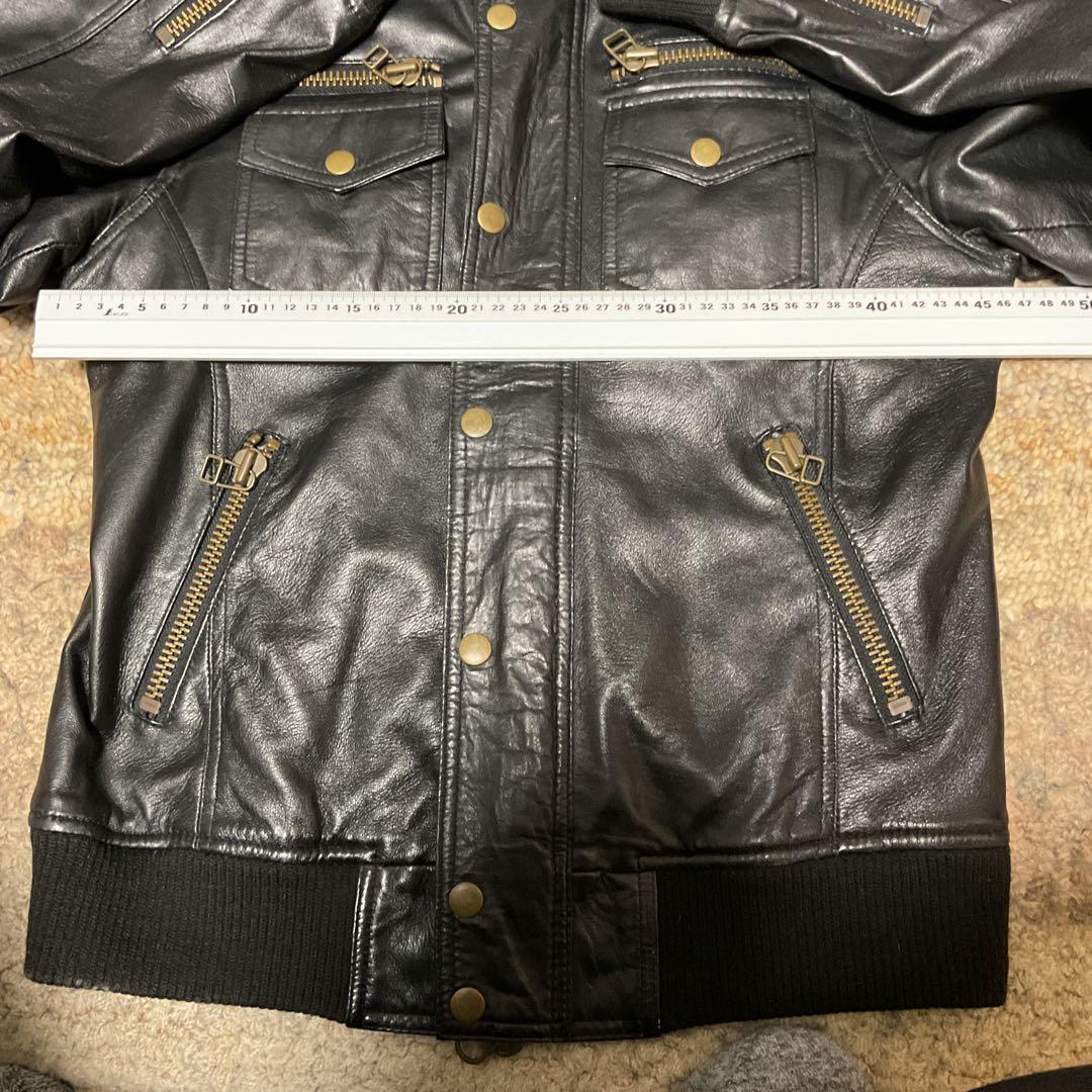 スポーツジャケット　トラッカージャケット　シングルライダース　レザーGジャン