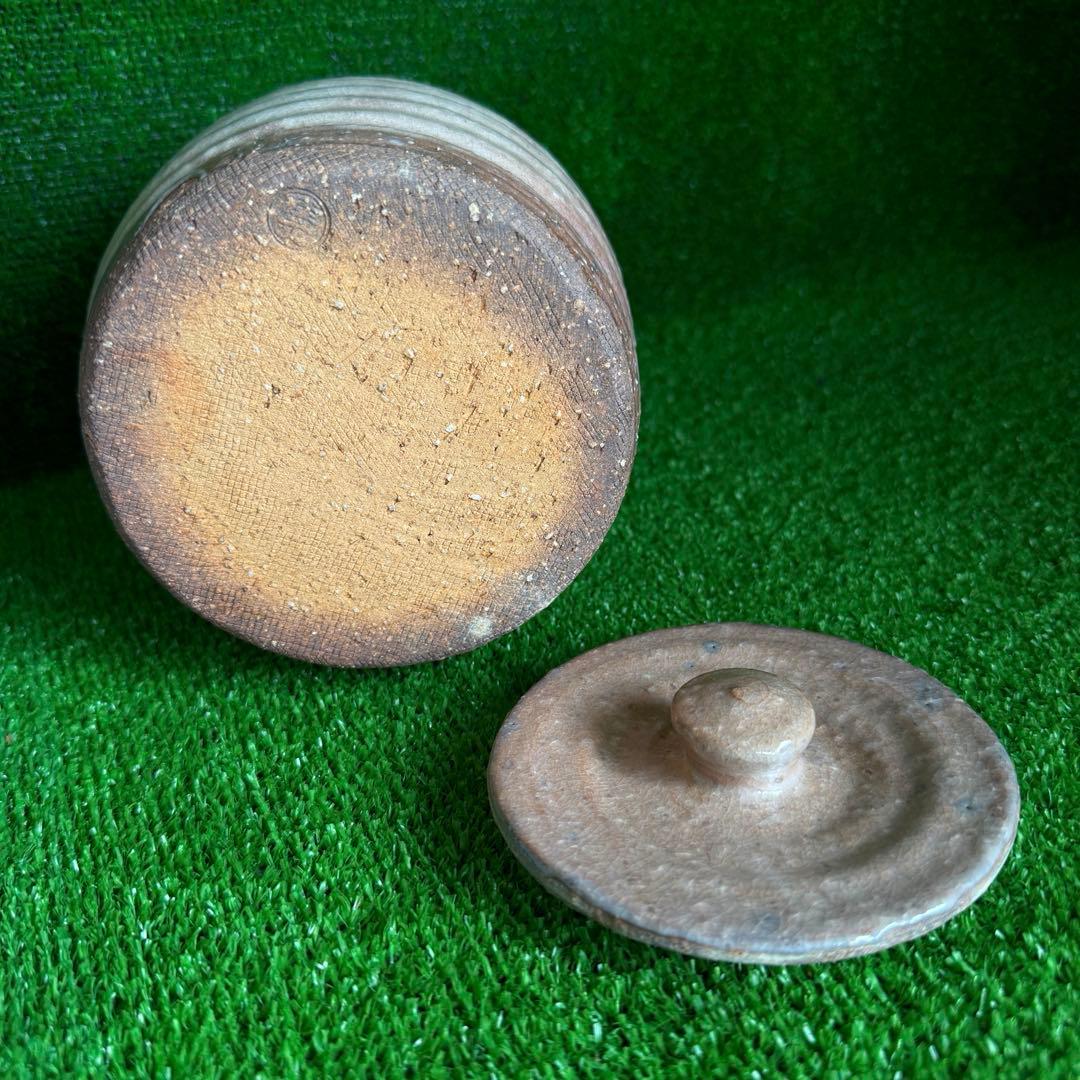 ＆【A0223】未使用保管品/萩焼窯/水指/茶道具/花瓶/水盤/窯印あり