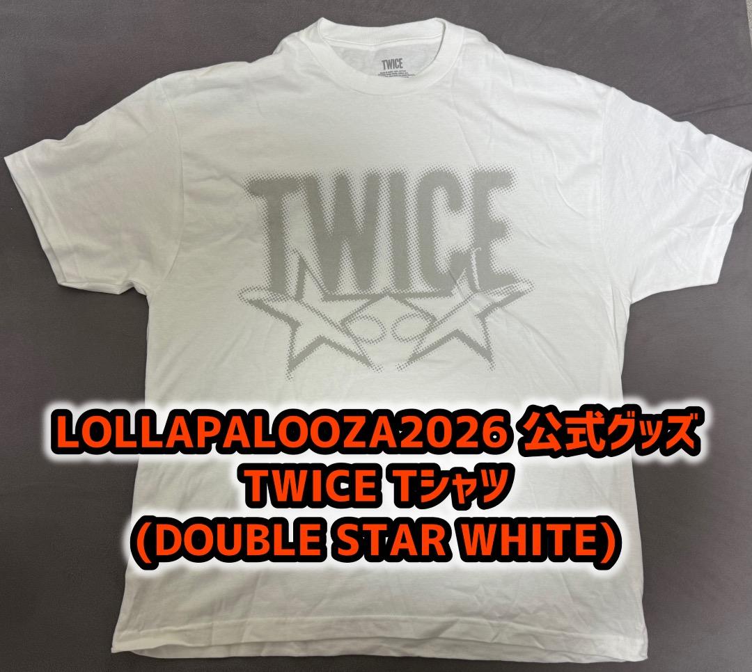 TWICE Lollapalooza 2025 ホワイトTシャツ X L 新品