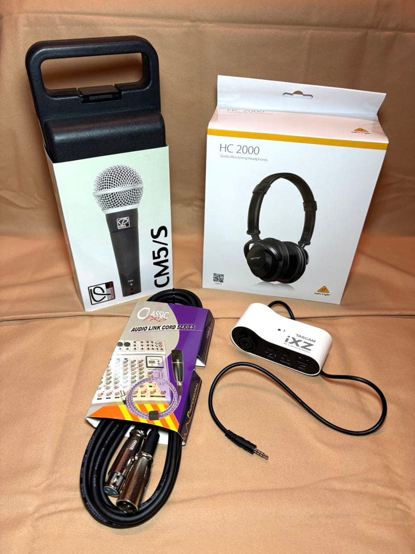 【宅録・配信用スターターセット】TASCAM iXZ＋未使用品3点 計4点