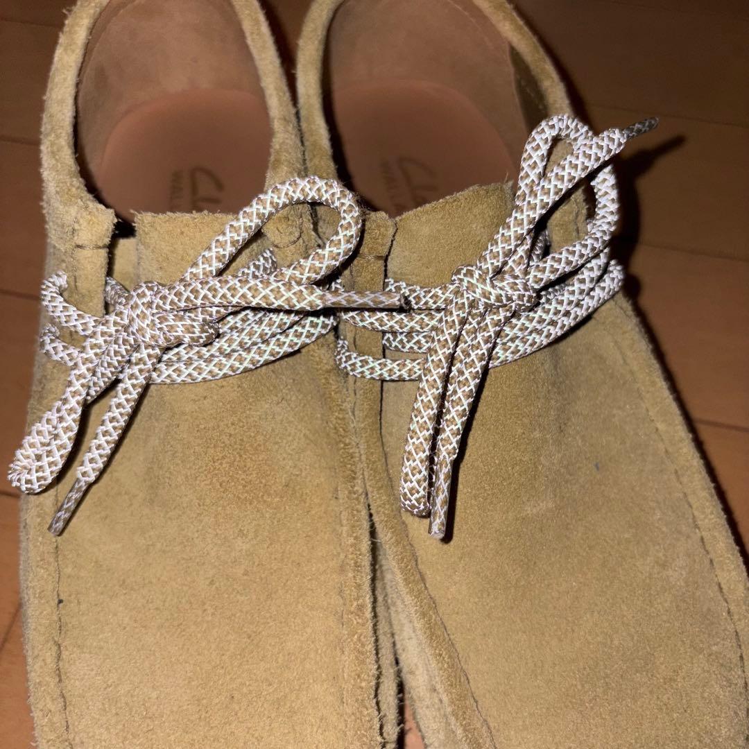 clarks ワラビー ベージュ 靴紐 alwayth クラークス miji