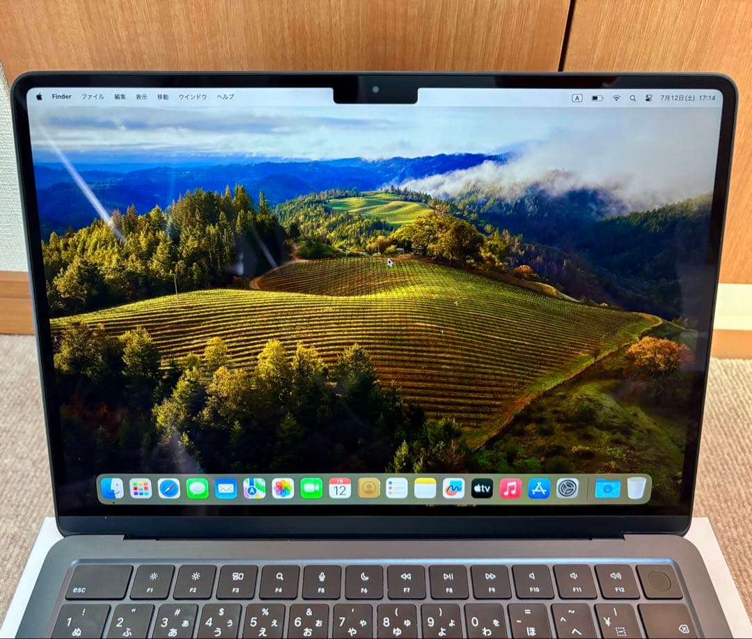 MacBook Air M2 8GB 256GB ミッドナイト バッテリ87%
