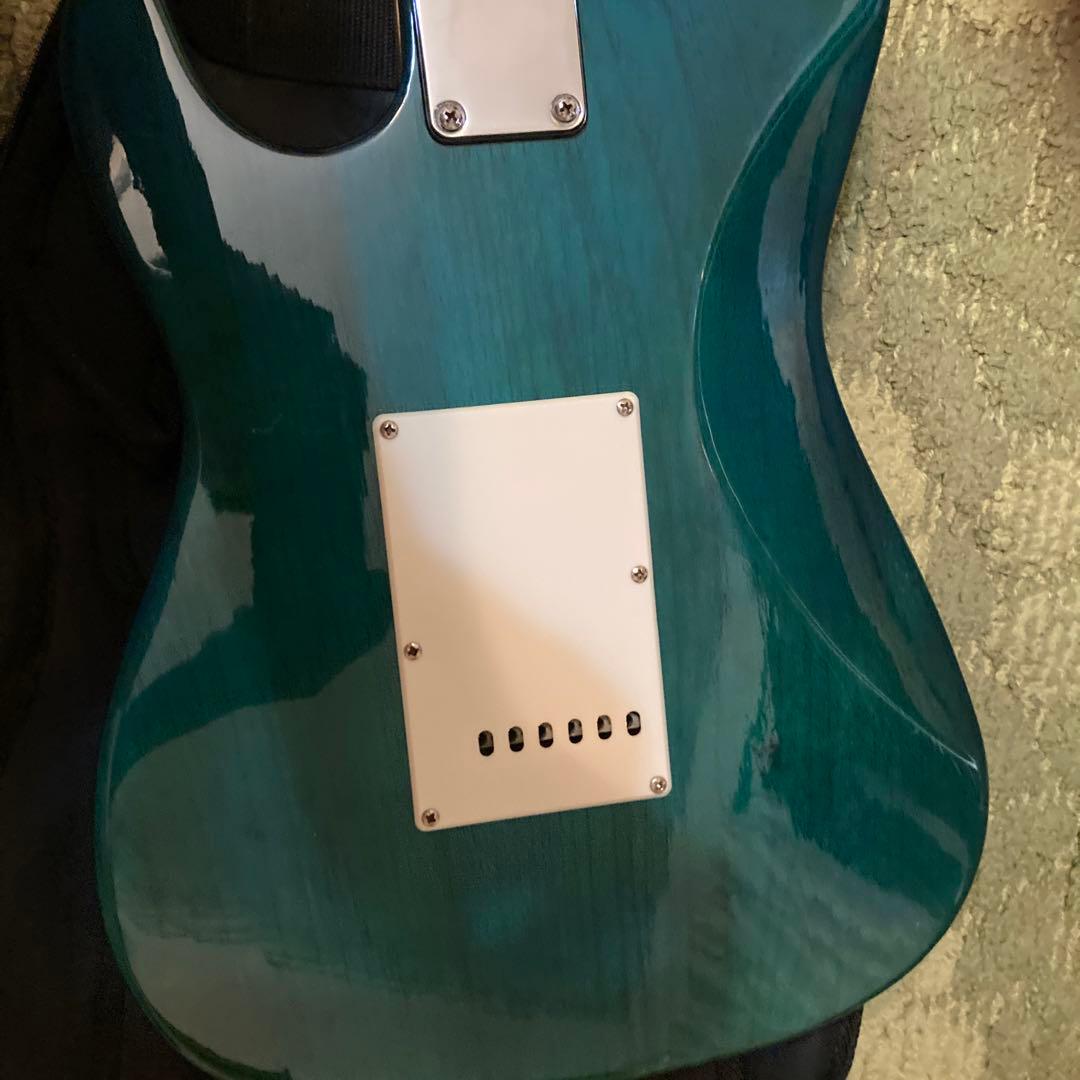 Barclay エレキギター 青 ストラトキャスタータイプ