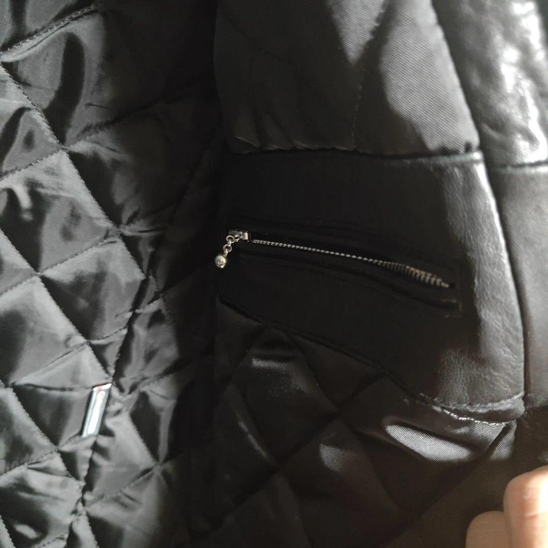 ナノユニバース シングル ライダースジャケット L ラムレザー