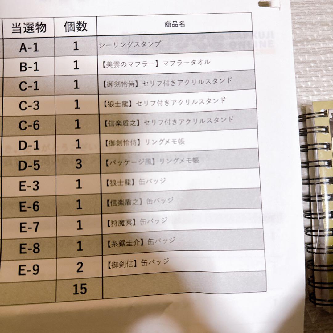 カプくじ 逆転検事　逆転裁判　 15セット