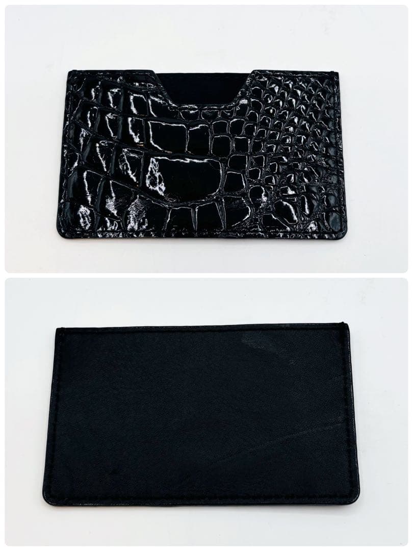 【美品】JRA ハンドバッグ クロコダイル レザー パスケース付き ブラック