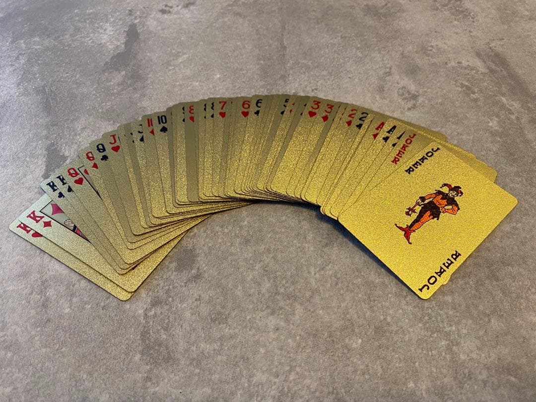 激レア　激安シュプリーム Supreme ゴールド トランプ