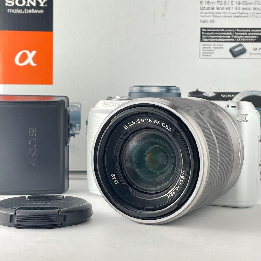 【国際版・返品保証】Sony NEX-C3 ホワイト レンズキット