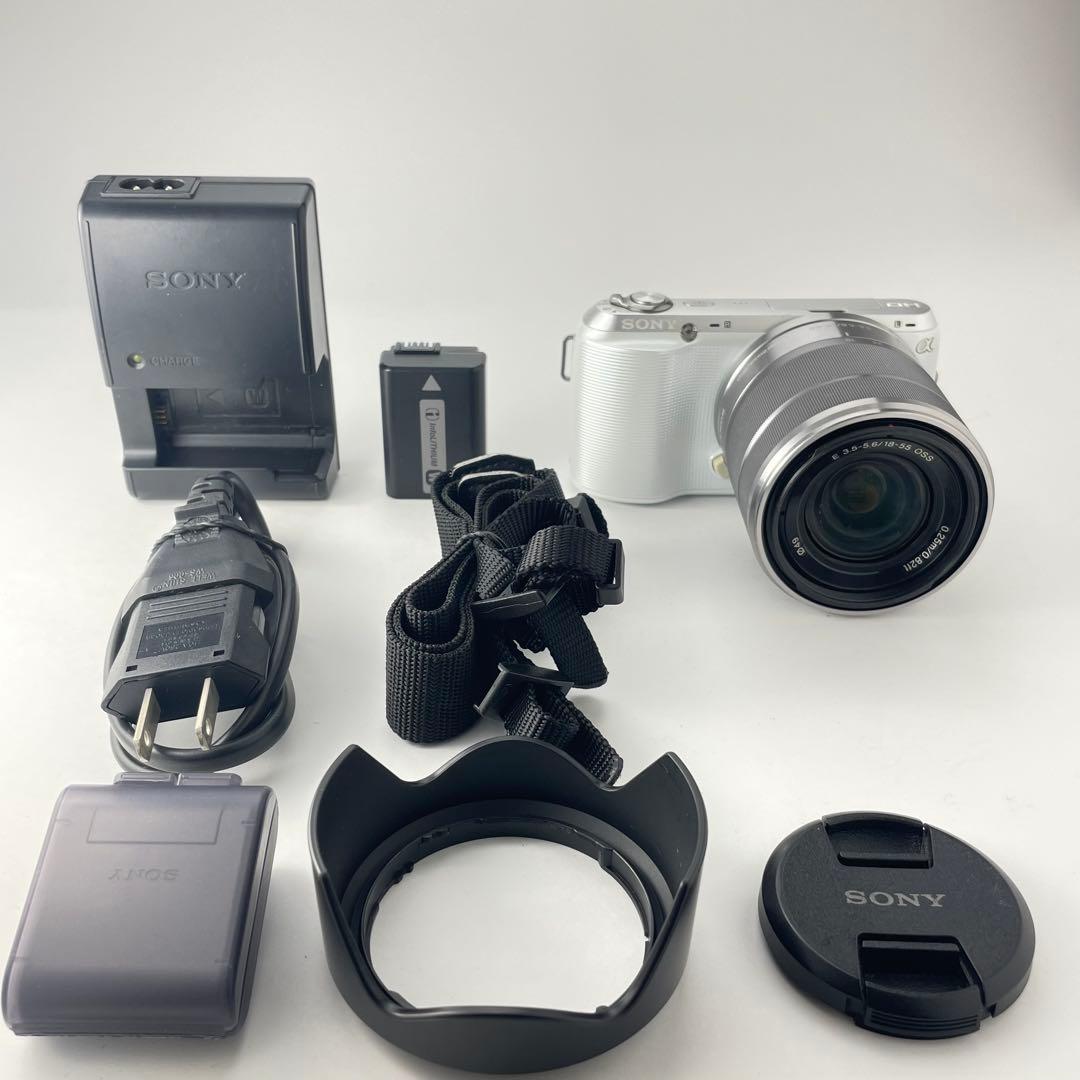 【国際版・返品保証】Sony NEX-C3 ホワイト レンズキット