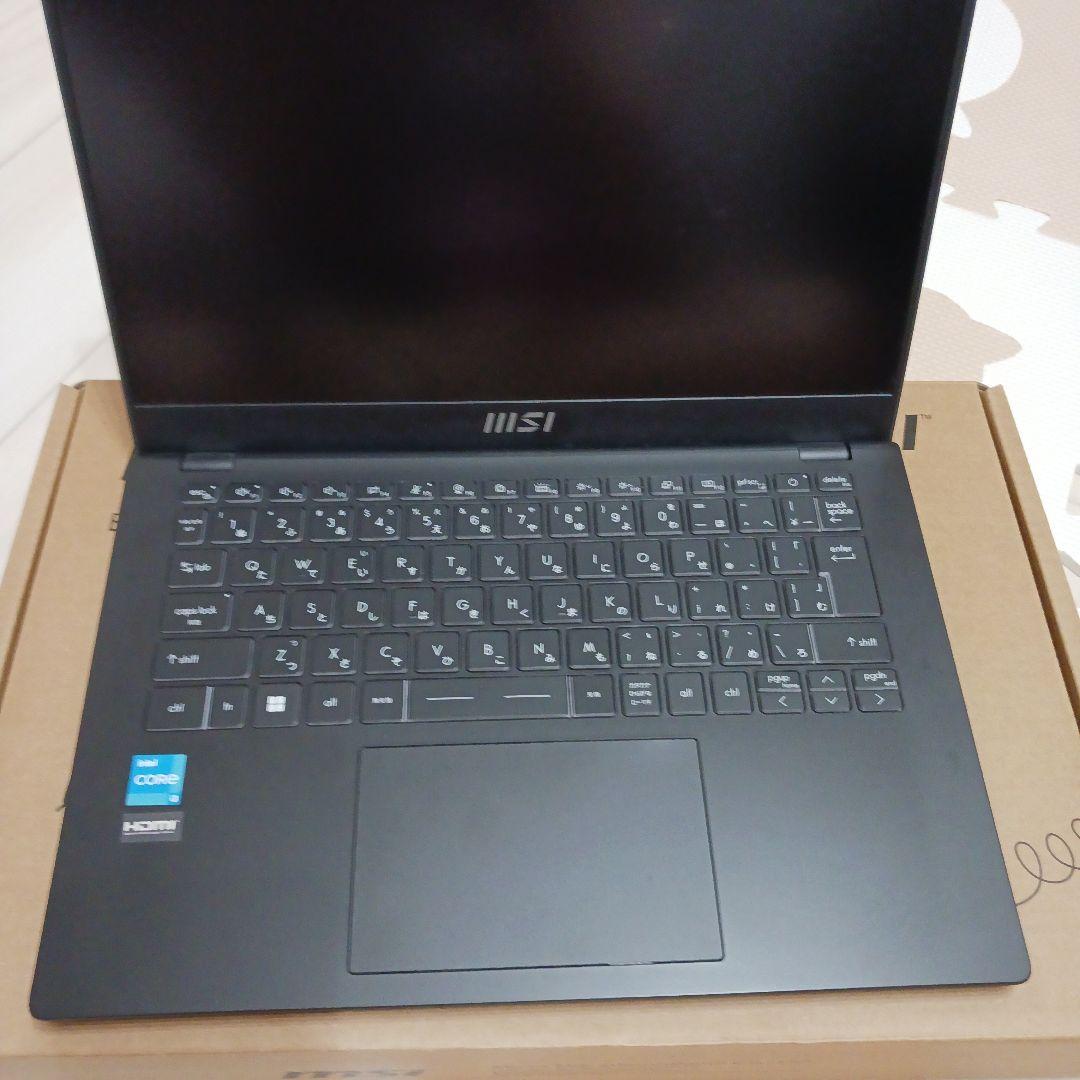 MSI ノートパソコン 14型 中古 難有り 黒
