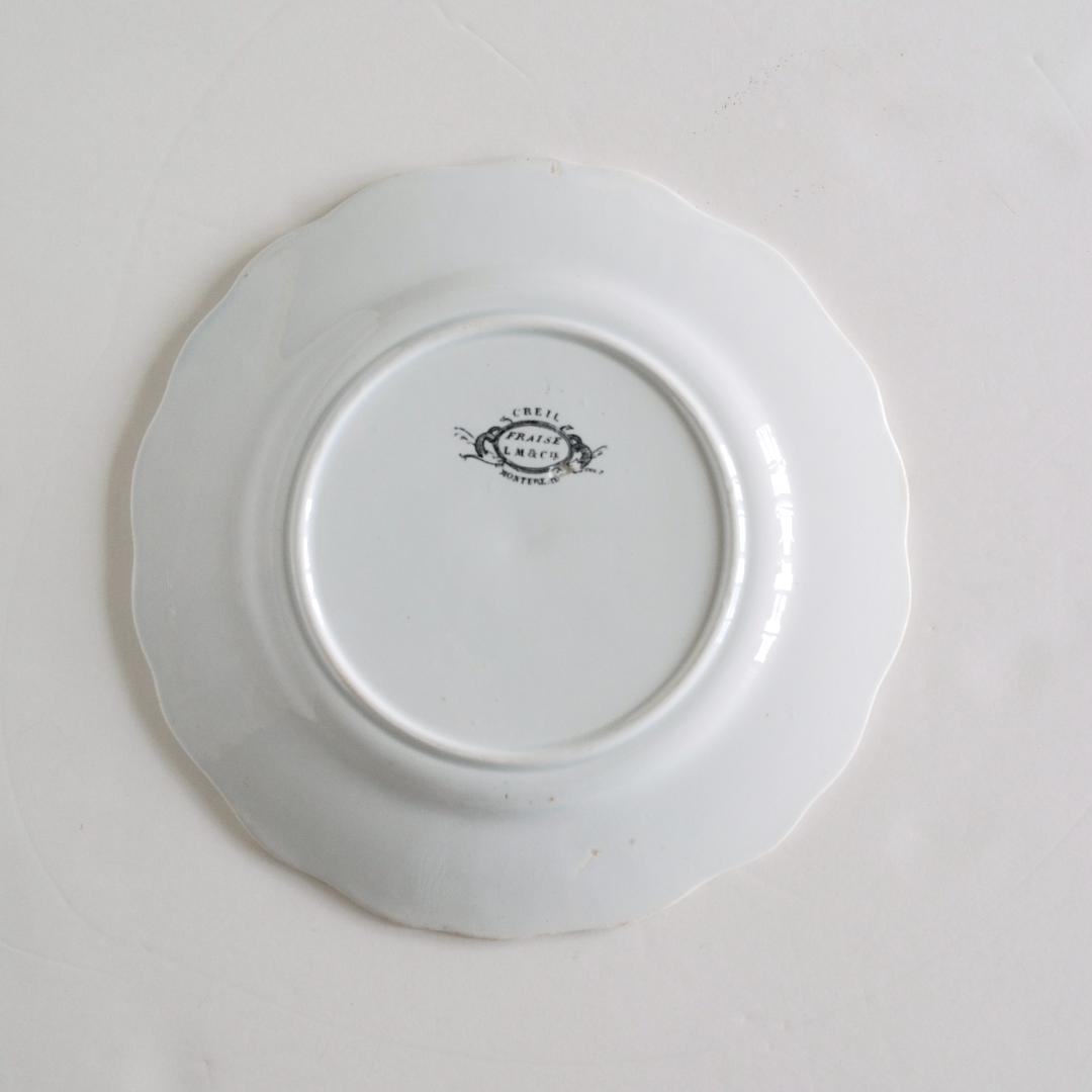 ジョルジュ・サンドのいちご皿 FRAISE クレイユモントロー D