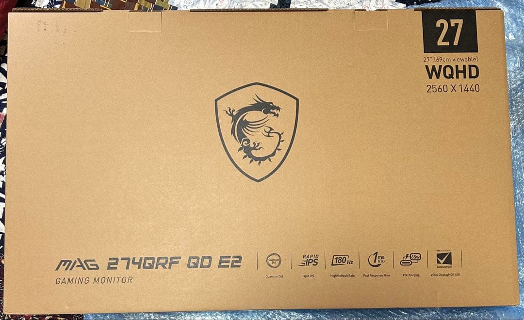 MSI MAG 274QRF QD E2 ゲーミングモニター