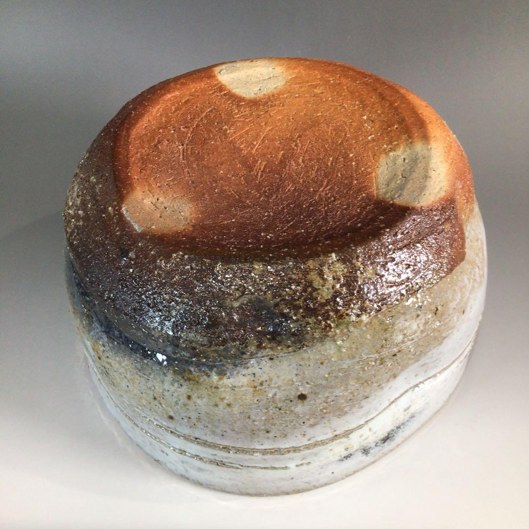 Ｐ６５７　水指　『萩焼』『吉田仙萩造』『平水指』　共箱　茶道具