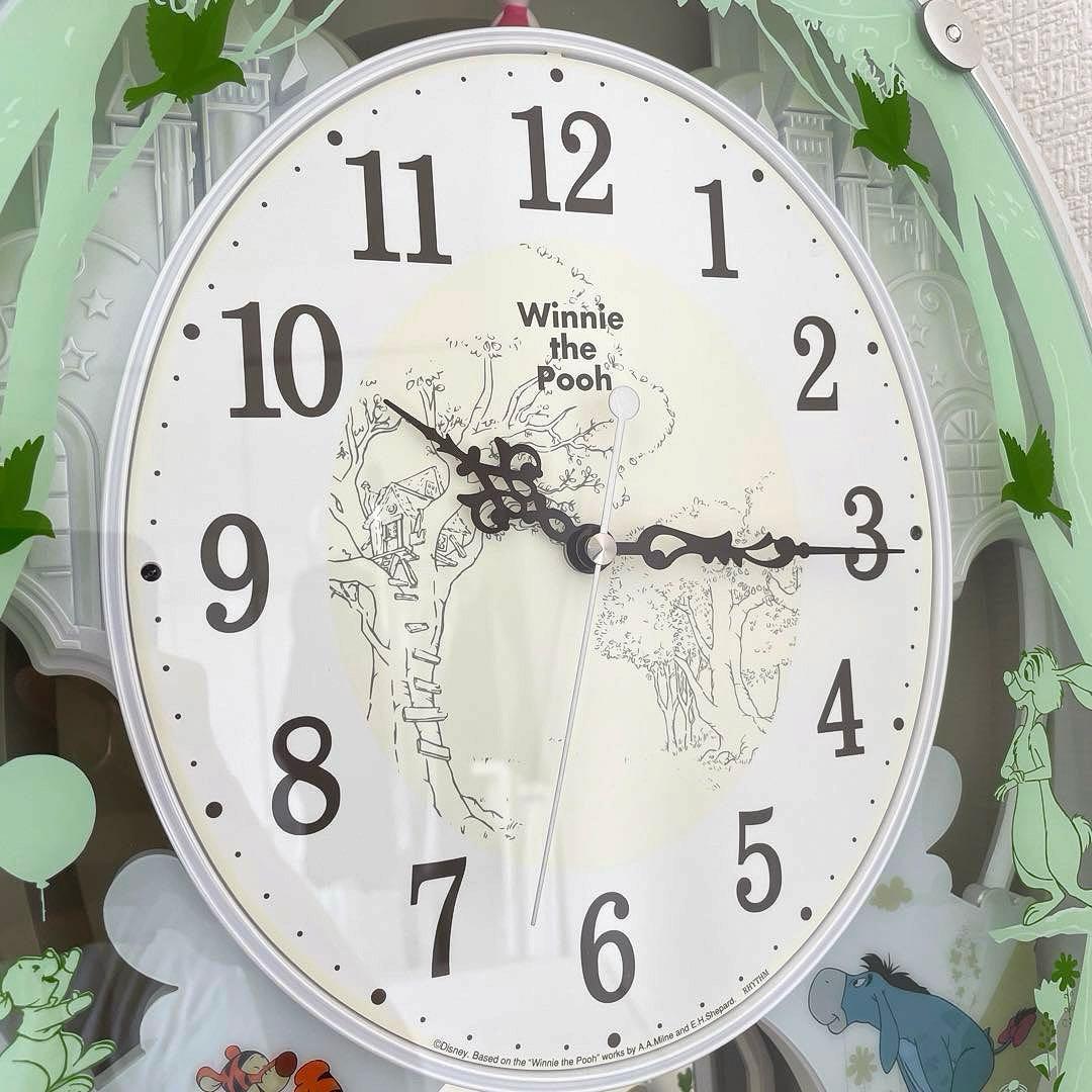 RHYTHM リズム　掛け時計　くまのプーさん　メロディディズニー