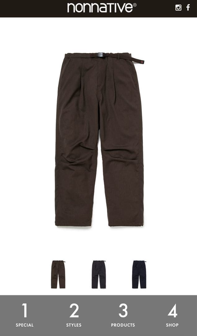 パンツ nonnative GRAMICCI WALKER ST EASY PANTS