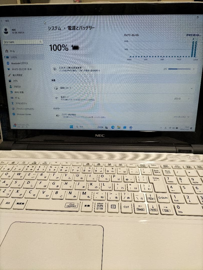 NEC LaVie celeron SSD128 8GB 美品