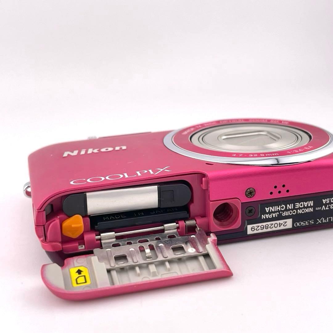 実写美⭕️良品【動作確認済】Nikon COOLPIX S3500 ピンク