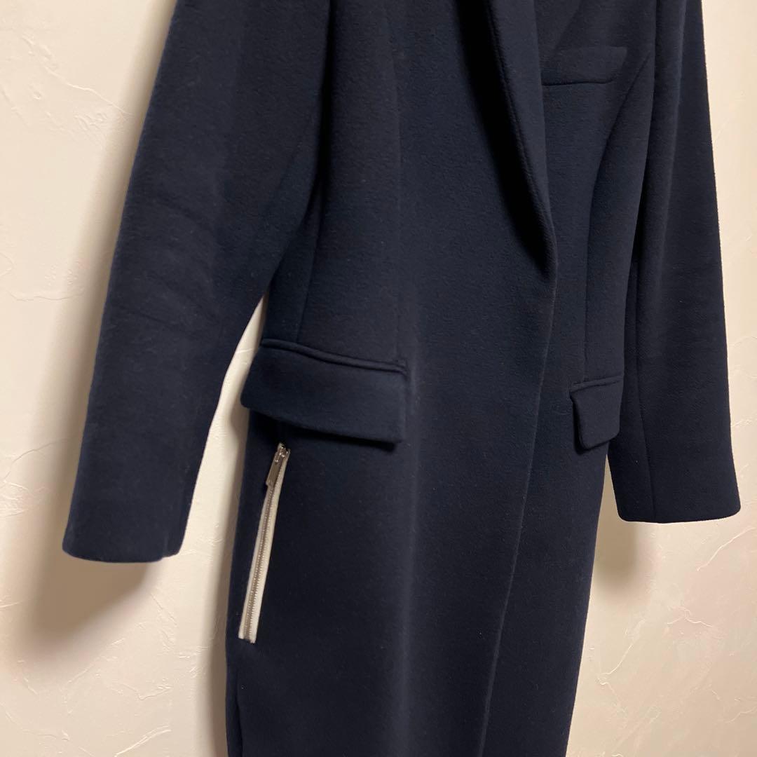 ステラマッカートニー コート ネイビー チェスターコート