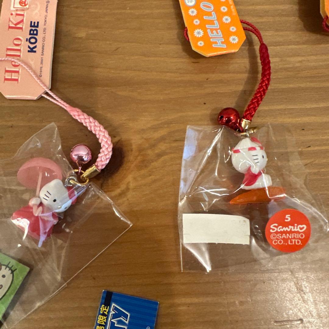 ハローキティ 平成レトロ 2002-2003 ご当地ストラップ まとめ売り