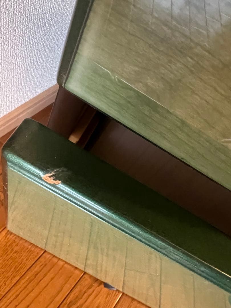 脇棚 オフィスワゴン 木製 鏡面仕上げ　3段引き出し キャスター付き