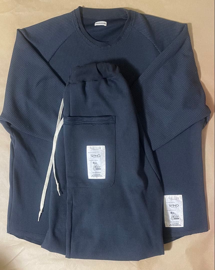 北欧NW公式コラボリラックス ワッフルシリーズ 上下 L L サウナグッズ研究室