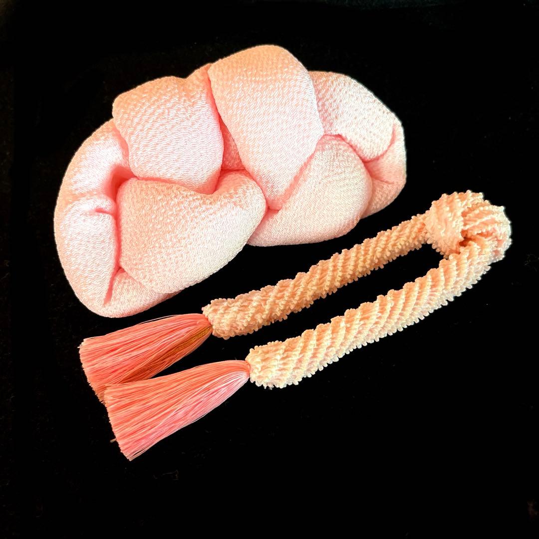 日本髪 髪飾り 七五三 (赤×ピンク) 5～7歳