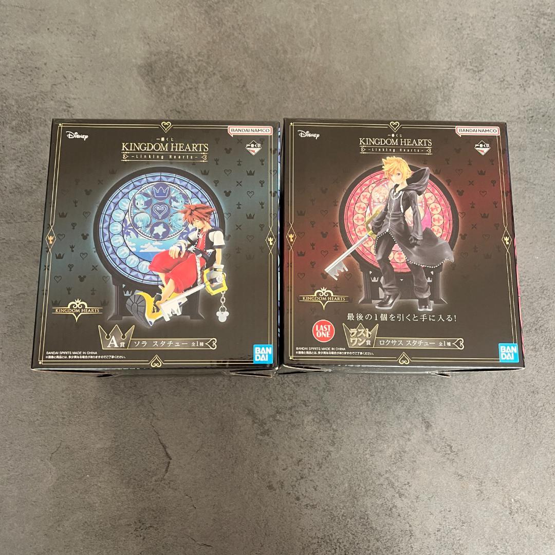 キングダムハーツ 一番くじ A賞　ソラ ラストワン ロクサス スタチューセット