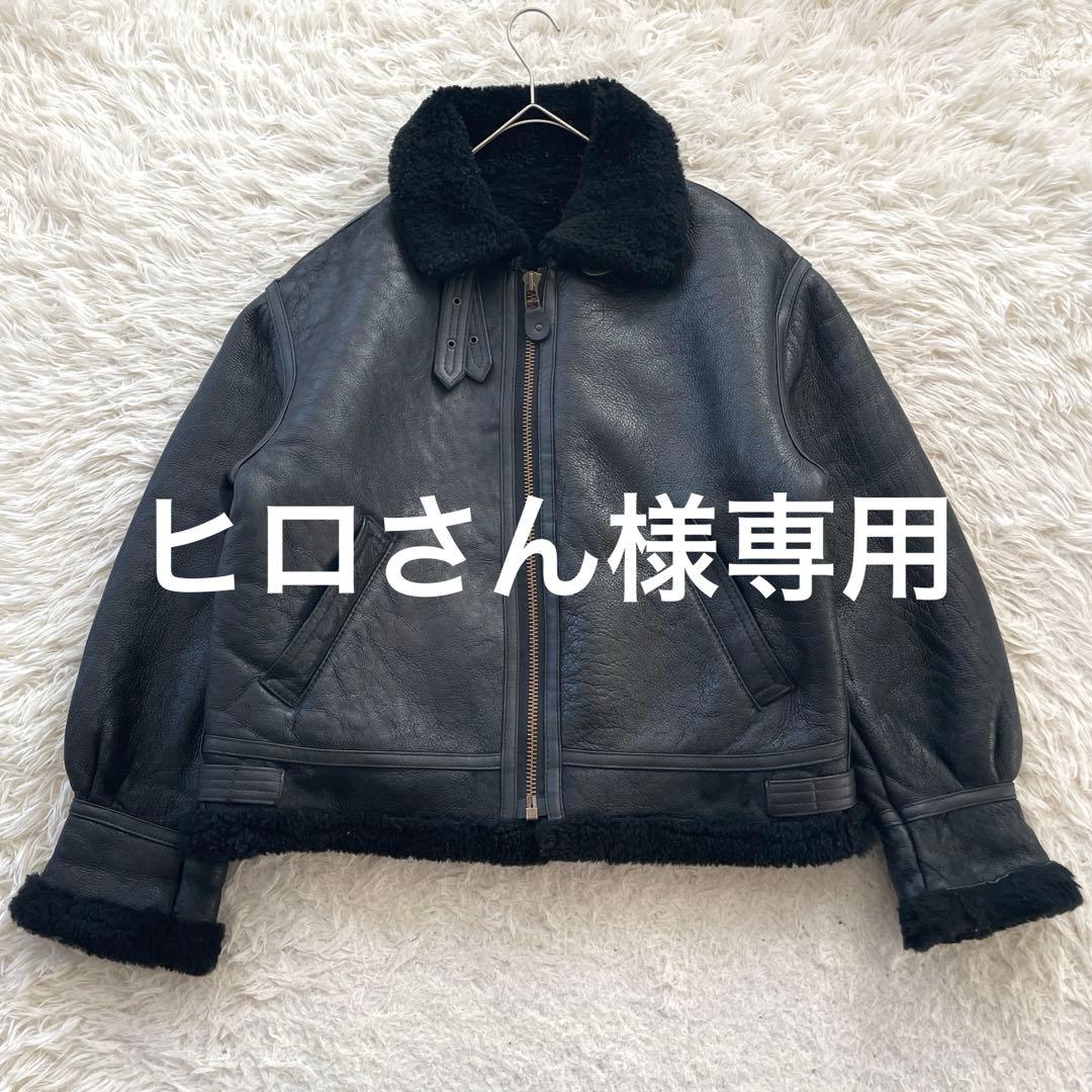 ヒロさん　B-3 羊革　ムートン　ジャケット　レザー　韓国製