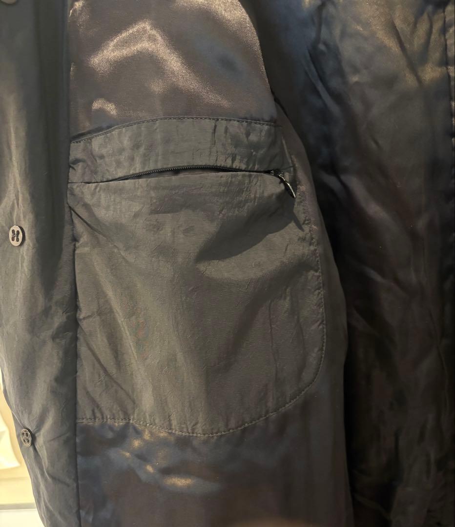 EMPORIO ARMANI 中綿入り 黒 ロングコート Ｌ