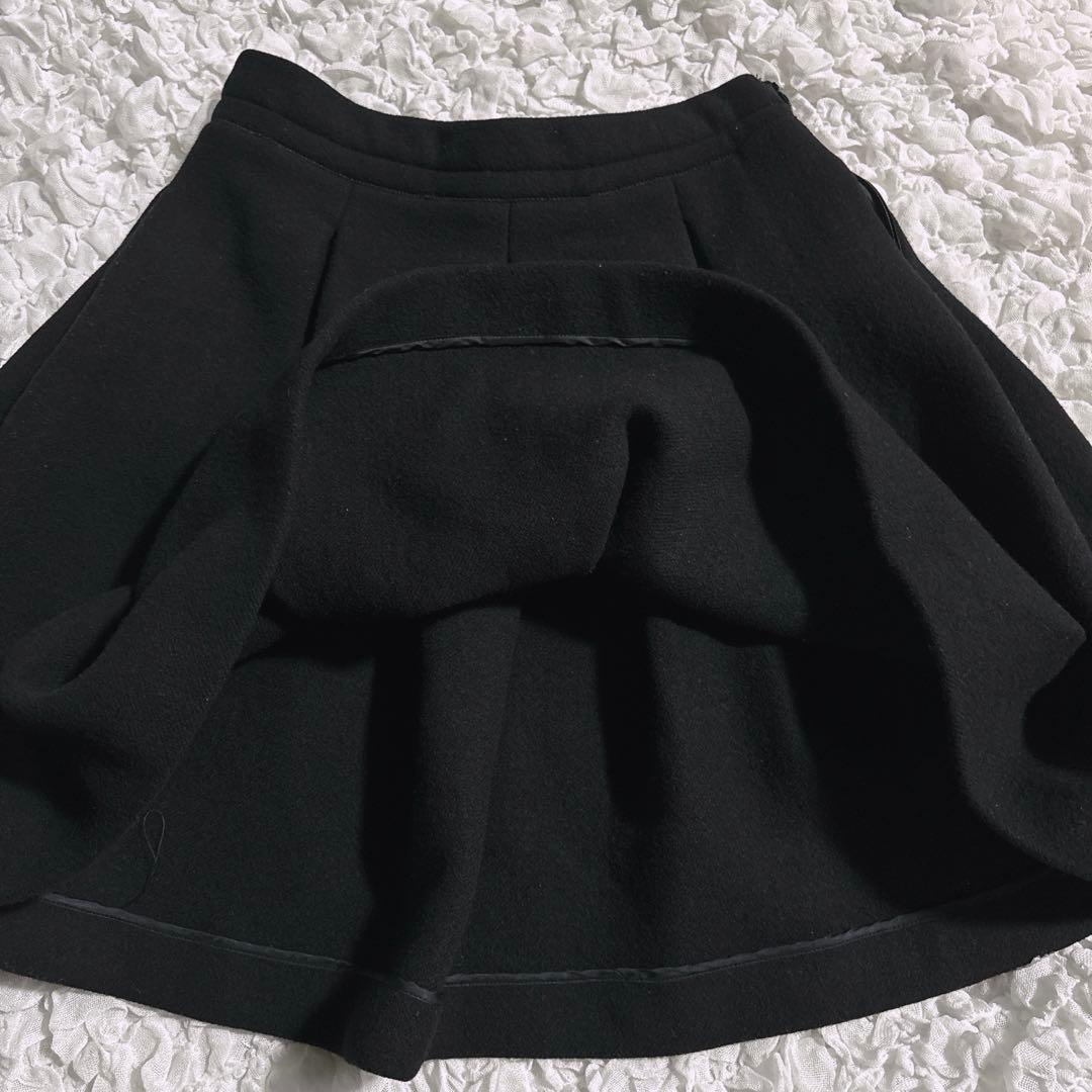 MIUMIU ミュウミュウ ボリューム フレアスカート ヴァージンウール Y2K