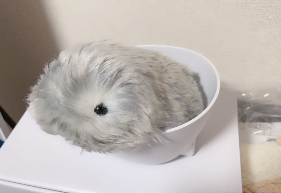 Moflin シルバー ぬいぐるみ本体 充電器　可愛い衣装付き