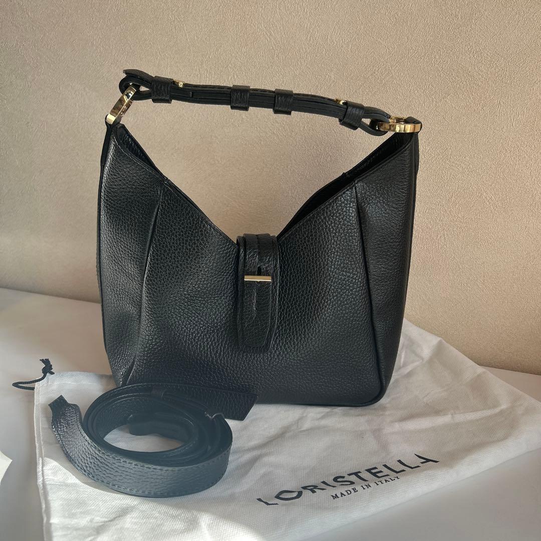 LORISTELLA ホーボー　ショルダー　2way ブラック　レザー