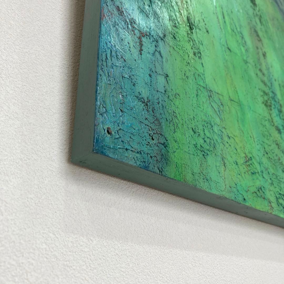 絵画 アクリル画 北欧 アート 抽象画 爽やか インテリア おしゃれ グリーン