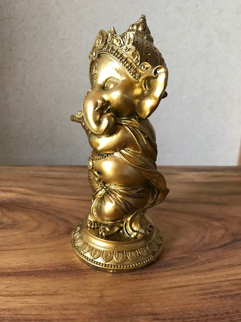 Pacific Giftware ゴールド　 フルート ガネーシュ
