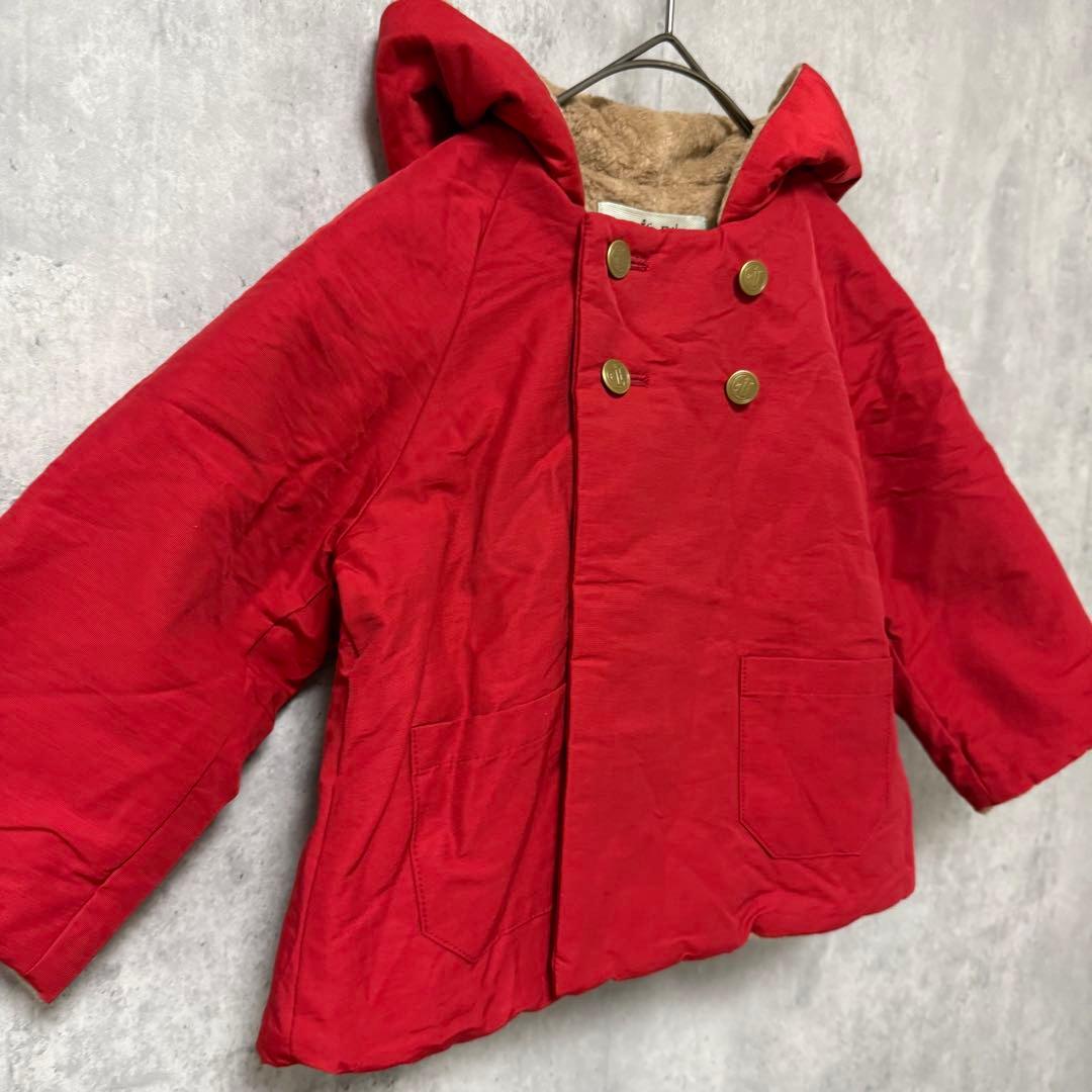 # elfinfolk 赤 フード付きダウンジャケット こびとジャンパー