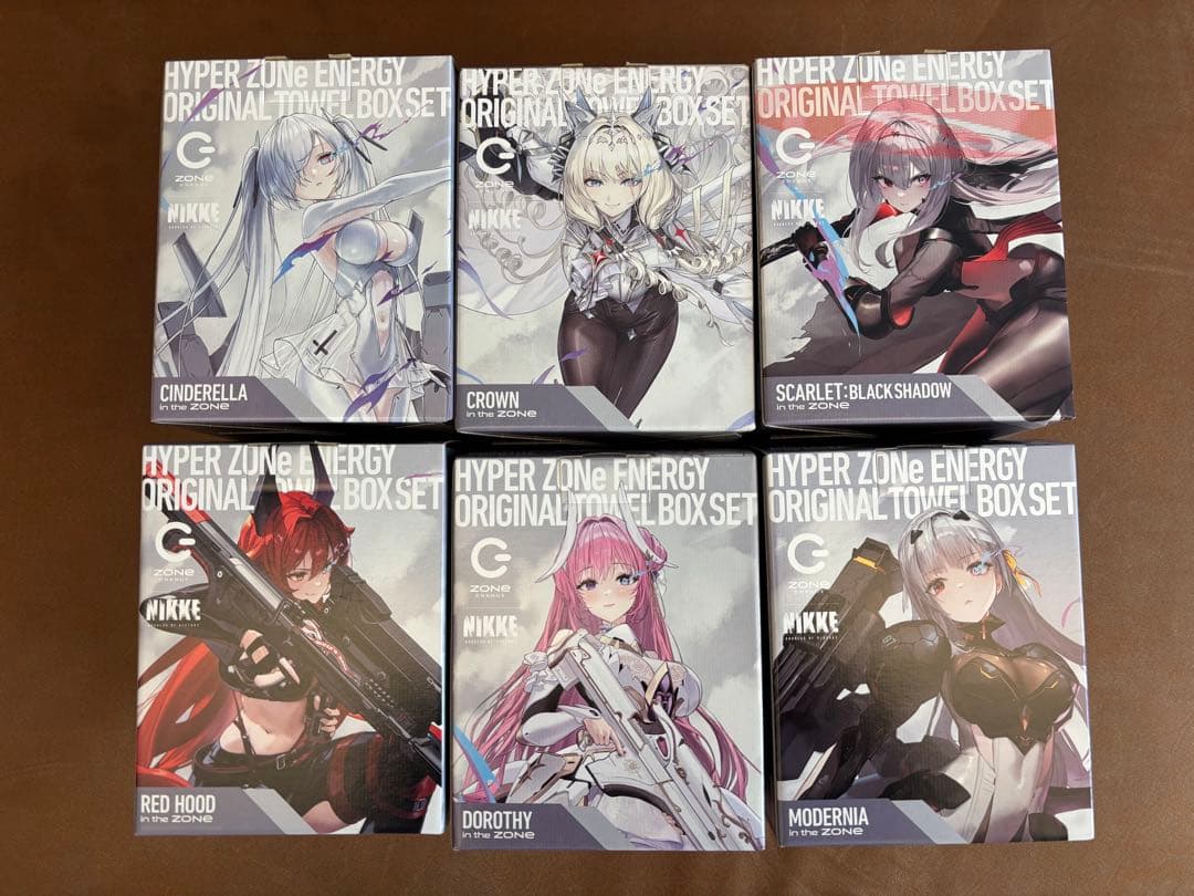 ZOEN×NIKKE オリジナルタオル　限定パック　6種類　セット　ドリンクなし