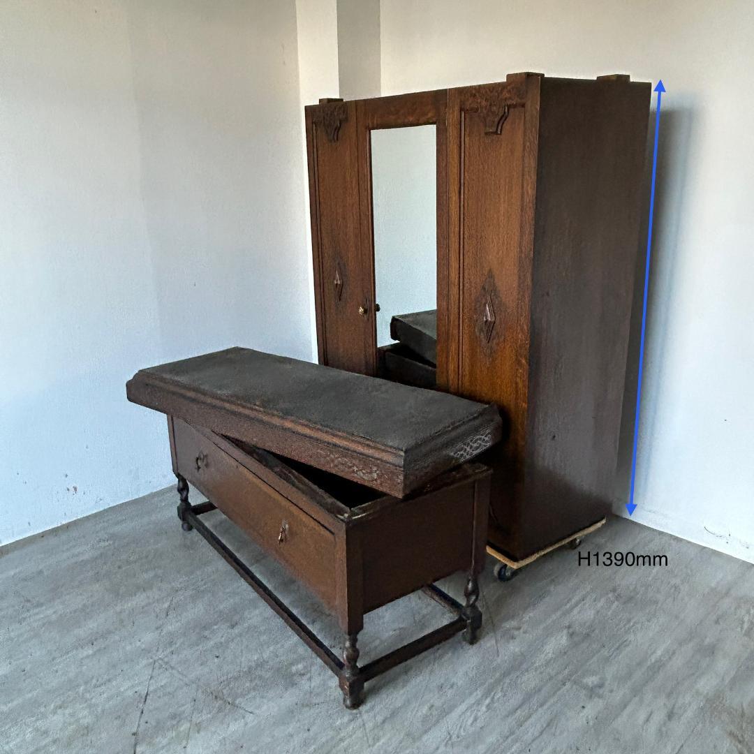 イギリス アンティーク家具 ワードローブ 1930年頃 867A