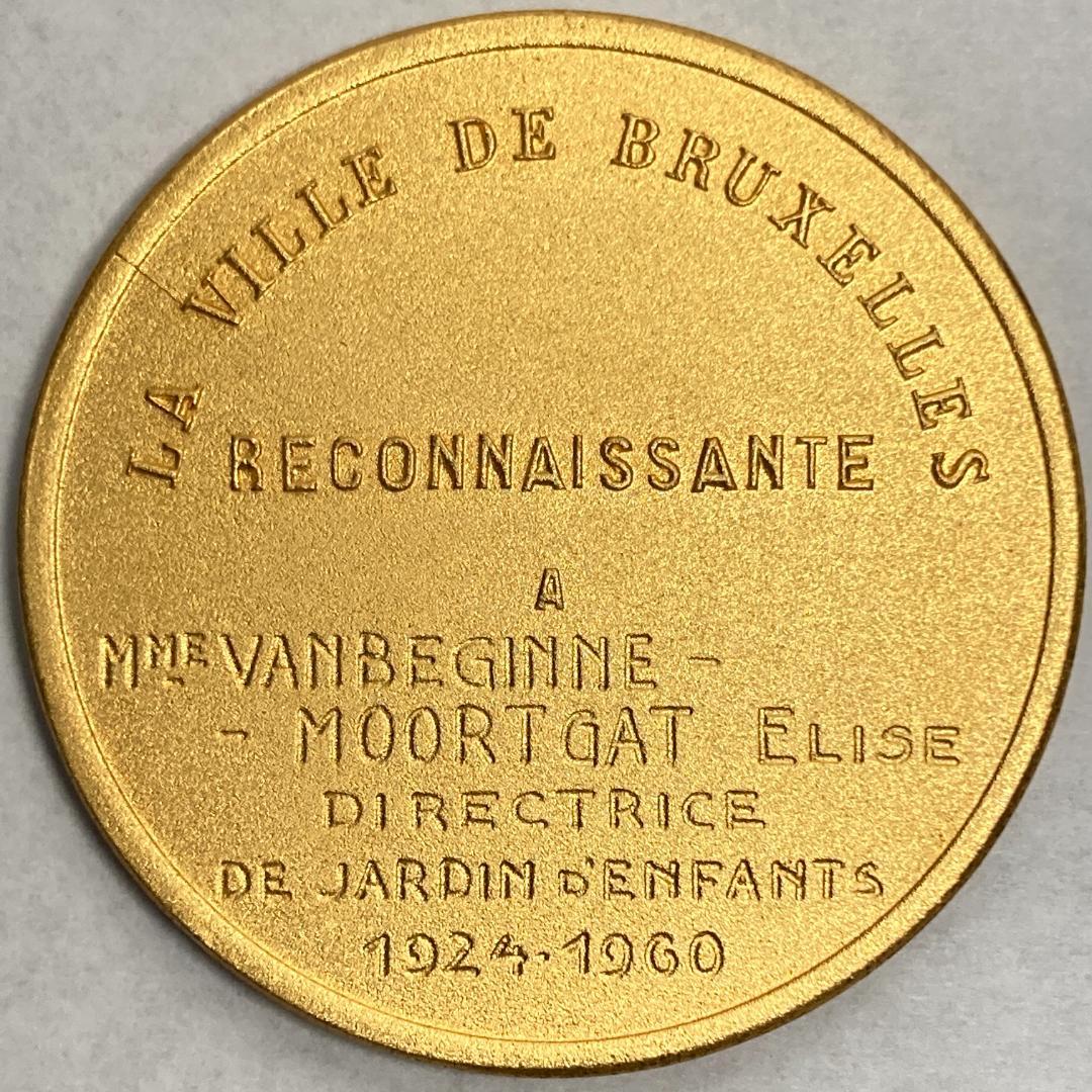 ベルギー ブリュッセル 1960年悪魔に打ち勝つ聖ミカエルメダル